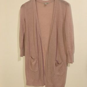 Long linen cardigan